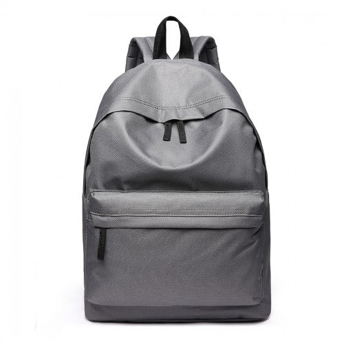 700D - Miss Lulu Classic Large Capacity Unisex Everyday Backpack - Grey