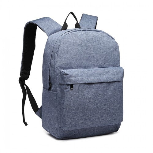 E1930 - Kono Durable Polyester Everyday Backpack With Sleek Design - Blue