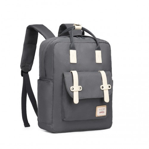 EB2211 - Kono Casual Daypack Lightweight Backpack Travel Bag - Grey