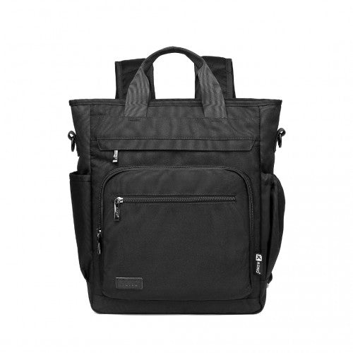 EM2137 - Kono Durable Waterproof Multi Men’s Backpack Shoulder Bag - Black