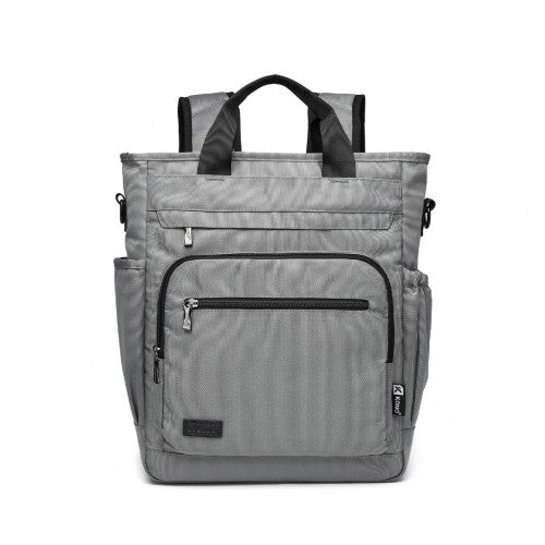 EM2137 - Kono Durable Waterproof Multi Men’s Backpack Shoulder Bag - Grey