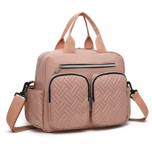 EQ2248 - Kono Durable And Functional Changing Tote Bag - Pink